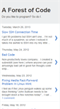 Mobile Screenshot of forestofcode.blogspot.com