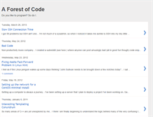 Tablet Screenshot of forestofcode.blogspot.com