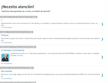 Tablet Screenshot of necesitoatencion.blogspot.com