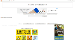 Desktop Screenshot of metas-do-milenio.blogspot.com