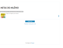 Tablet Screenshot of metas-do-milenio.blogspot.com