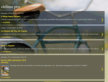 Tablet Screenshot of ciclismopro.blogspot.com