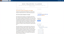 Desktop Screenshot of dogtraining-classes.blogspot.com