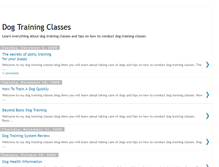 Tablet Screenshot of dogtraining-classes.blogspot.com