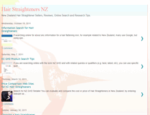 Tablet Screenshot of hair-straighteners-nz.blogspot.com