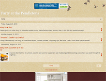 Tablet Screenshot of partyatthependletons.blogspot.com