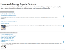 Tablet Screenshot of homemadeenergyreview.blogspot.com