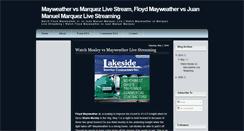 Desktop Screenshot of mayweather-vs-marquez-live.blogspot.com