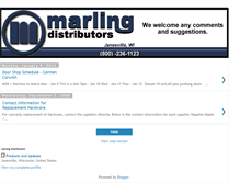 Tablet Screenshot of marlingdistributors.blogspot.com