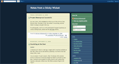 Desktop Screenshot of notes-from-a-sticky-wicket.blogspot.com