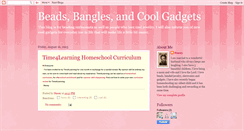 Desktop Screenshot of beadsbanglesandcoolgadgets.blogspot.com