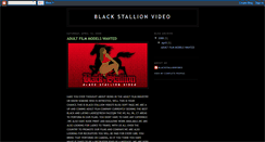 Desktop Screenshot of blackstallionvideo.blogspot.com