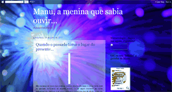 Desktop Screenshot of manuameninaquesabiaouvir.blogspot.com