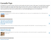 Tablet Screenshot of cavoodlepuppies.blogspot.com