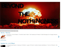 Tablet Screenshot of beyondthenothingness.blogspot.com