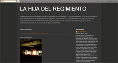 Desktop Screenshot of lahijadelregimiento.blogspot.com