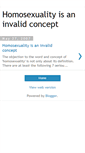Mobile Screenshot of homosexuality-invalid-concept.blogspot.com