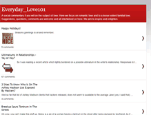 Tablet Screenshot of everydaylove101.blogspot.com