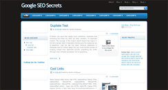 Desktop Screenshot of googleseosecrets2010.blogspot.com