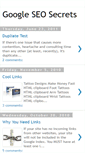 Mobile Screenshot of googleseosecrets2010.blogspot.com