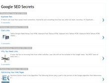 Tablet Screenshot of googleseosecrets2010.blogspot.com