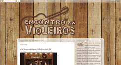 Desktop Screenshot of encontrodevioleiros.blogspot.com