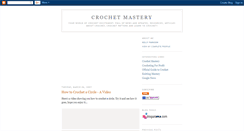 Desktop Screenshot of crochetingmastery.blogspot.com