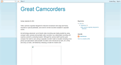 Desktop Screenshot of greatcamcorders.blogspot.com