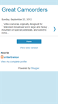 Mobile Screenshot of greatcamcorders.blogspot.com