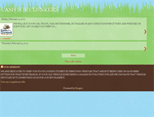Tablet Screenshot of cashforclunkernow.blogspot.com