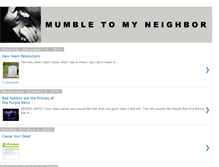 Tablet Screenshot of mumbletomyneighbor.blogspot.com