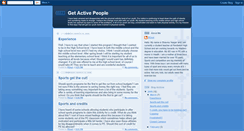 Desktop Screenshot of getactivepeople.blogspot.com