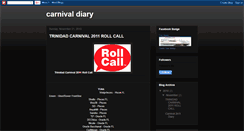 Desktop Screenshot of carnival2k11diary.blogspot.com