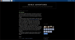 Desktop Screenshot of edibleadventure.blogspot.com