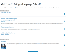 Tablet Screenshot of bridgeslanguageschool.blogspot.com