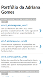Mobile Screenshot of portfolioadrianagomes.blogspot.com