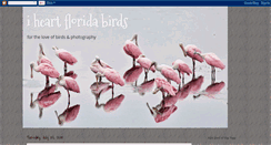 Desktop Screenshot of iheartfloridabirds.blogspot.com