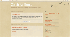 Desktop Screenshot of cinchathome.blogspot.com