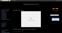 Desktop Screenshot of chroniquesdc.blogspot.com