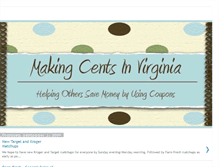 Tablet Screenshot of makingcentsinvirginia.blogspot.com