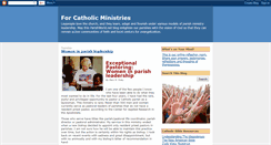 Desktop Screenshot of forcatholicministries.blogspot.com