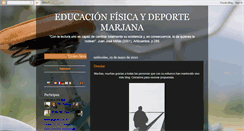 Desktop Screenshot of educacionfisicaydeportemarjana.blogspot.com