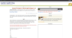 Desktop Screenshot of ngotak-ngatik.blogspot.com