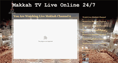 Desktop Screenshot of livemakkah.blogspot.com