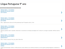 Tablet Screenshot of linguaportuguesa9ano.blogspot.com