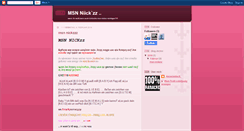 Desktop Screenshot of msnnickzz.blogspot.com