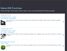 Tablet Screenshot of nokia808pureview.blogspot.com