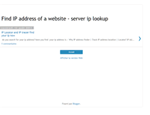 Tablet Screenshot of find-ip-address-server.blogspot.com