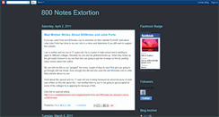 Desktop Screenshot of 800notesextortion.blogspot.com