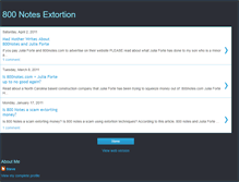 Tablet Screenshot of 800notesextortion.blogspot.com